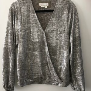 Anthropologie silver top